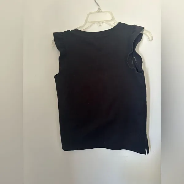 J.Crew Factory Black Ruffle Flutter Sleeve Top Black Size XS Style G7284 - Image 6