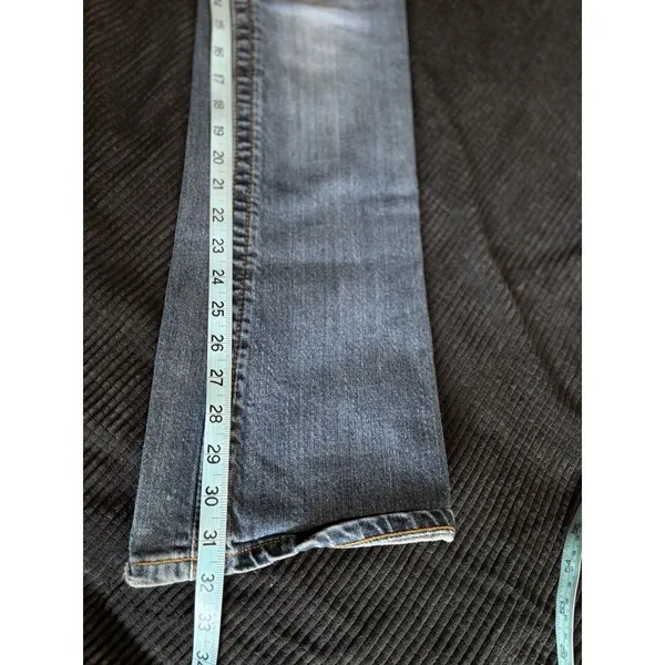 SEVEN 7 Denim Med‎ Wash Denim Jeans Stitching Studs Size 30 Low Rise - Image 7