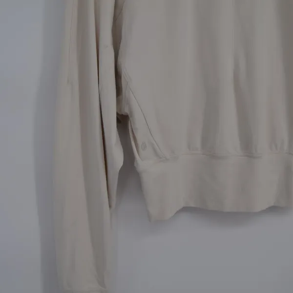 Lululemon Ready to Rulu Half-Zip Pullover White Opal Cropped Athletic Women's 2 - Image 5