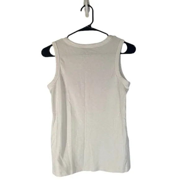 Rachel Zoe White Multicolor Graphic LOVERBOY Crew Neck Tank Top Women Sz S - Image 2