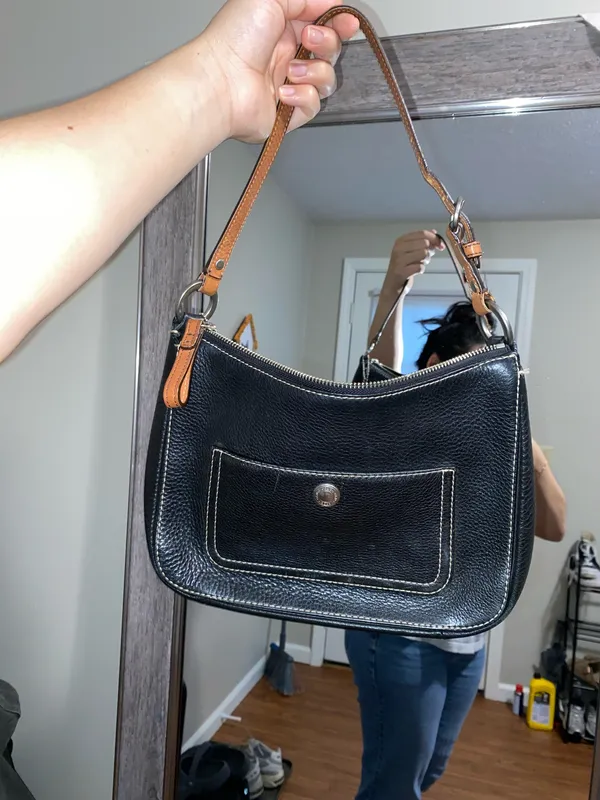 Coach Black Leather Shoulder Bag - Image 6