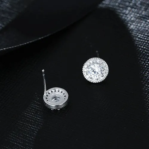 CZ cubic zirconia stud earrings for men women - Image 4