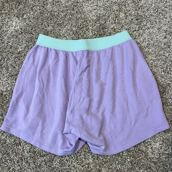 Jambys Shorts Boxers with Pockets Purple Green Lavender Mint‎ Unisex Size XS - Image 2