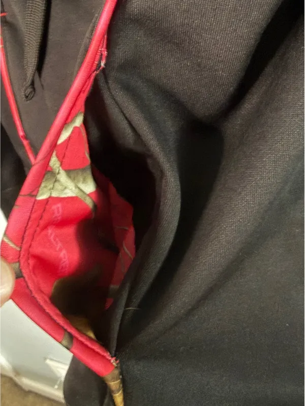 Cottonwood Canyon Realtree Black and Red Hoodie Sweatshirt Size S - Image 4