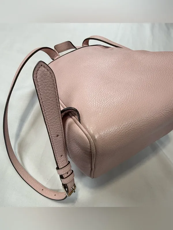 kate spade Pale Pink Pebbled Leather  Backpack - Image 4