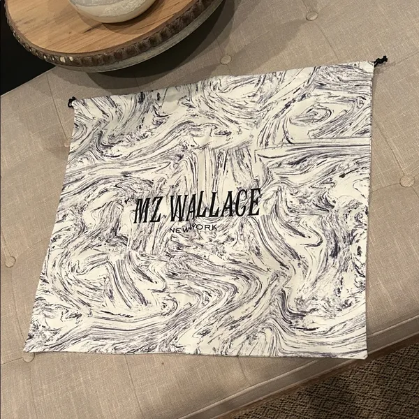 MZ Wallace New York Blue/White Purse Dust Bag Drawstring LARGE 20" X 22" NEW‎ - Image 2