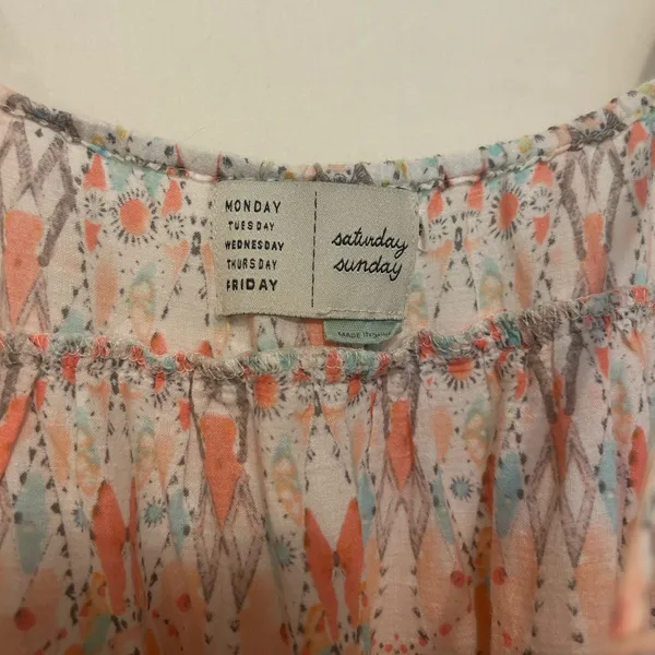 Anthropologie Saturday Sunday‎ Cynthia Tiered Dress Size Medium - Image 5