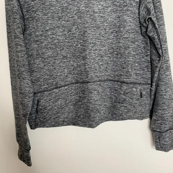 Lululemon Ready to Rulu Fleece Pullover Heathered Black Size 6 - Image 10
