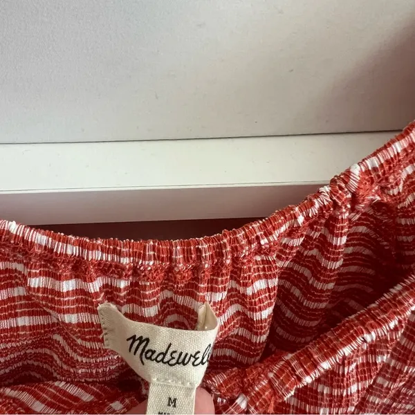Madewell Gingham Puff Sleeve Blouse - Image 2