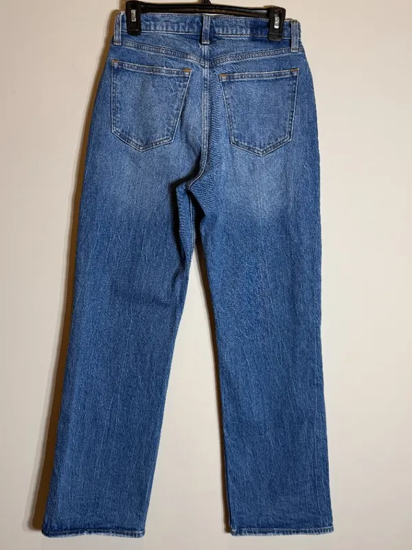 Abercrombie & Fitch Curve Love 90s Baggy Low Rise Denim Jeans Women's 25 0R Blue - Image 9