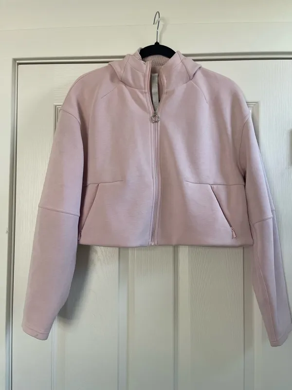 Women’s Lululemon Soft Oversized Zip Hoodie Pink Mist Size XS/S - Image 6