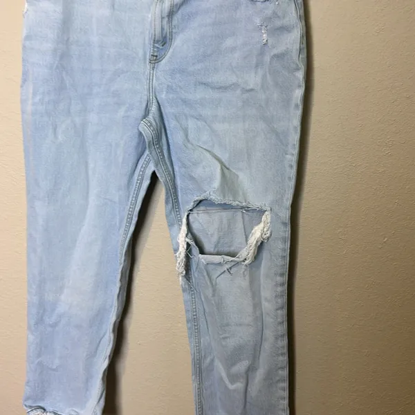 Abercrombie & Fitch The 90’s straight ultra high rise‎ jeans Size 18 Short NWT - Image 4