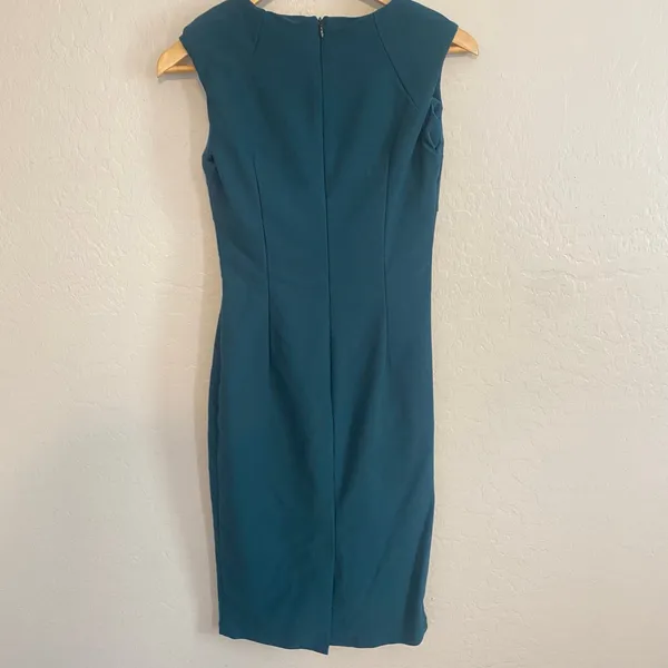 Voodoo Vixen Dress Womens Sz Medium Teal Cocktail Occcasion Retro Business - Image 3