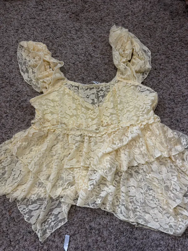 Babydoll top Yellow - Image 2