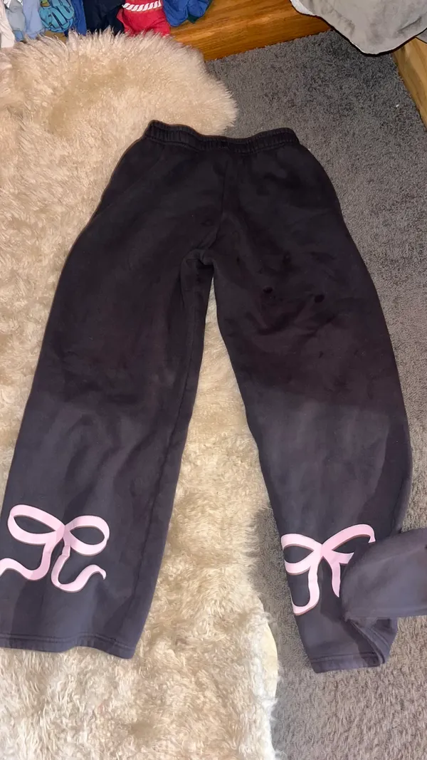 Edikted Bow Set Women’s Detail Sweatshirt Sweatpants XS - Image 3