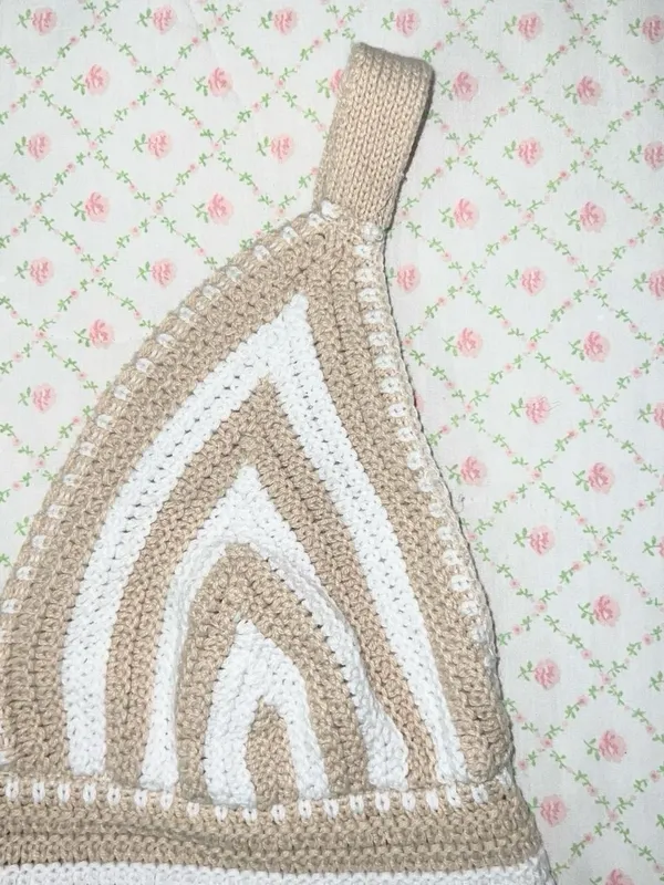 Willow & Wind crotchet tank top Tan - Image 3