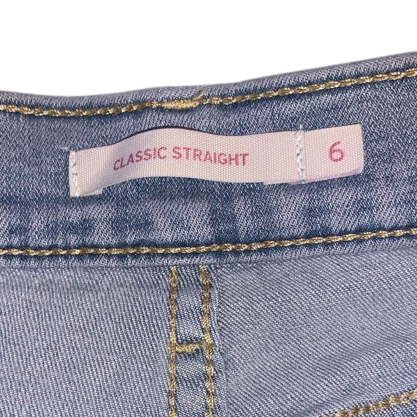 Levi’s Classic Straight Leg Jeans Stretch Size 6 - Image 6
