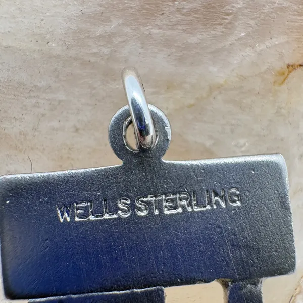 Vintage Wells Sterling Silver Happy Birthday 16 Charm Sweet Sixteen Pendant 1.5g - Image 3