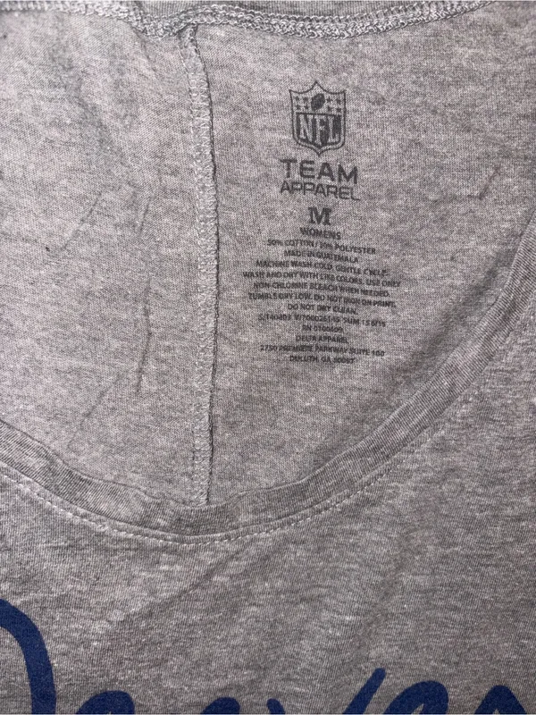 NFL Gray V-Neck Cardinals Football Tee with Red Logo - Image 3