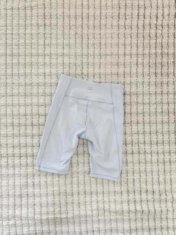 CALIA by Carrie Underwood Light Blue High-Waist Bike Shorts - Image 3