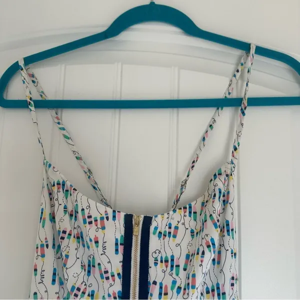 Lilly Pulitzer Sz 2 Oh Buoy Alexi Nautical Mini‎ Dress Beachy Cottagecore Whimsy - Image 6