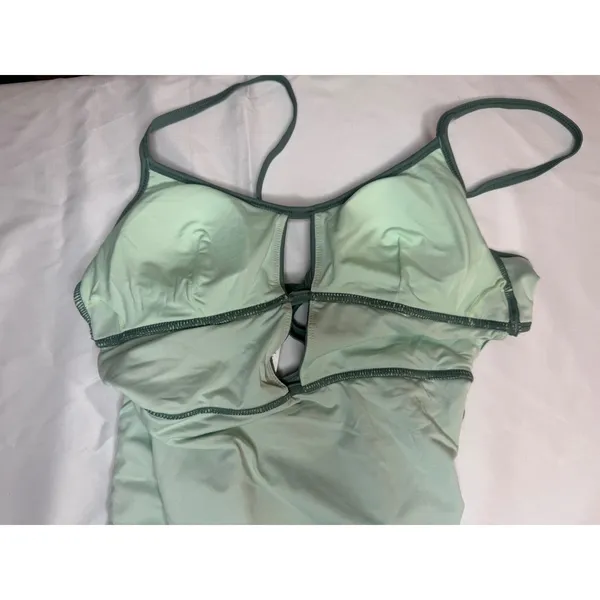 Cupshe Sage Green‎ Cutout One Piece Swimsuit DAA12E4E025PP NWT Small - Image 5
