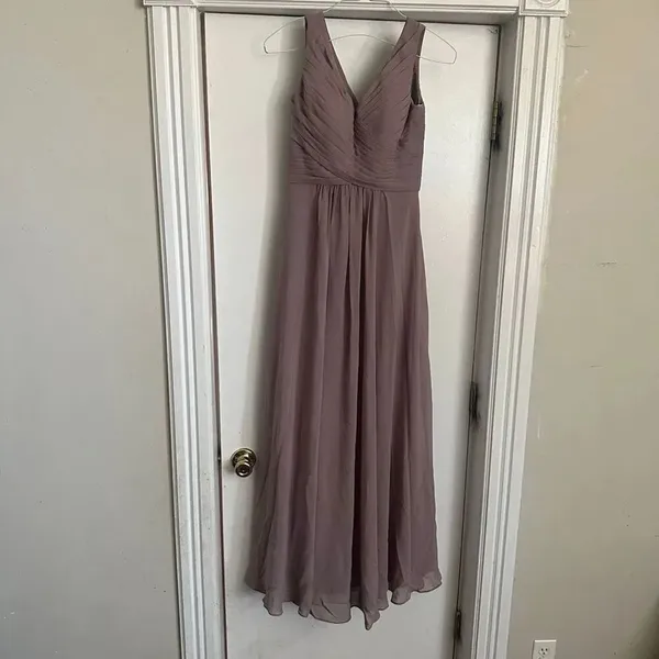 JJ’s House dusty lavender chiffon bridesmaid evening dress - Image 5