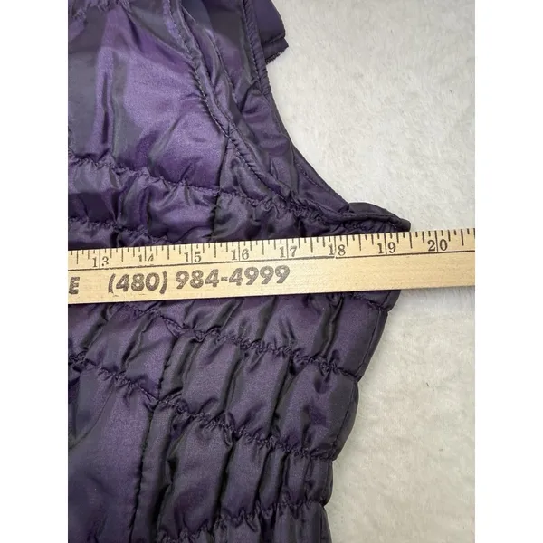 JANE ASHLEY‎ Women’s Purple Puffer Vest Medium Gorpcore Utility Casual - Image 8