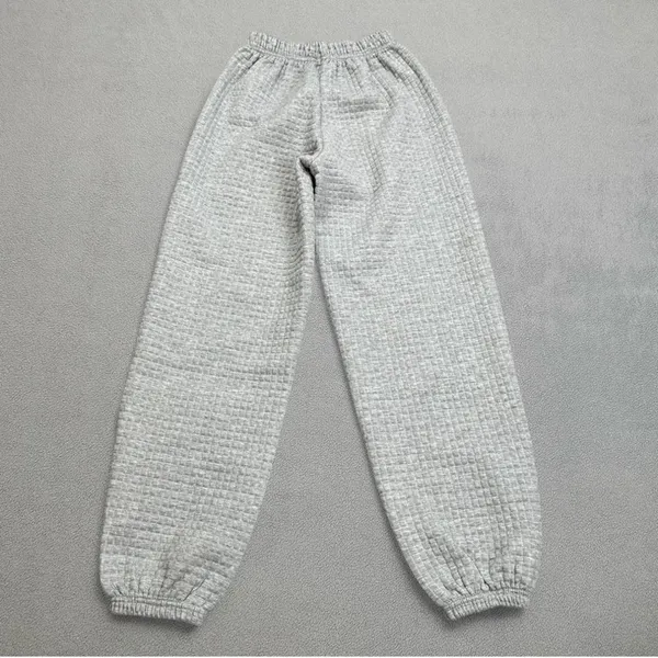 Princess Polly Quilted Sweatpants Womens XS Waffle Knit Jogger Gray High Rise - Image 2