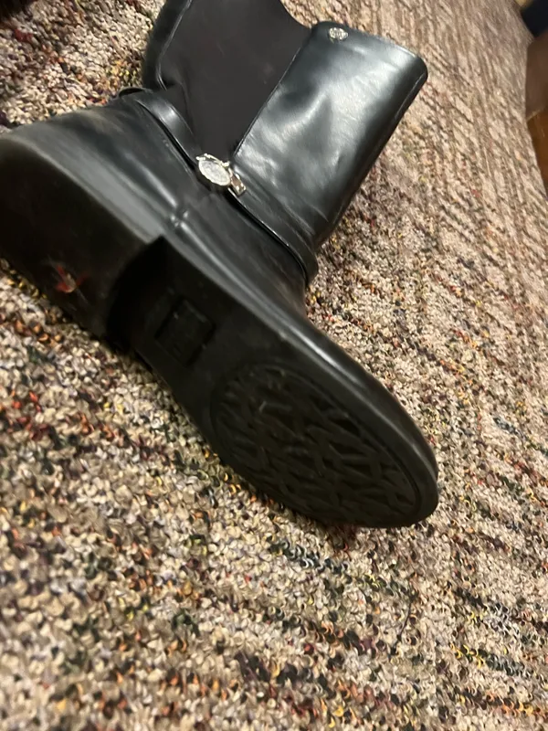Boots Leather Black Size 5 - Image 4