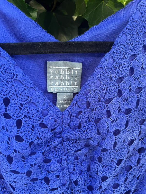 Rabbit Rabbit Rabbit Blue Lace Dress - Image 2