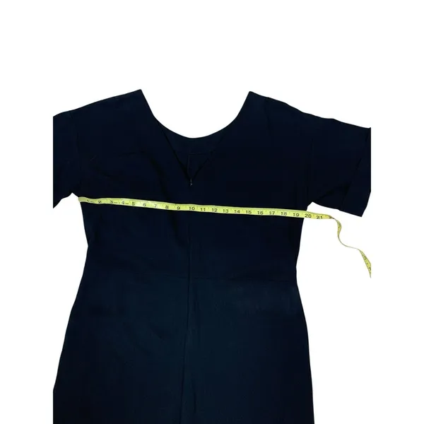 Everlane Black‎ Minimalist Wide Leg Cropped Jumpsuit Capsule Wardrobe 8 - Image 7
