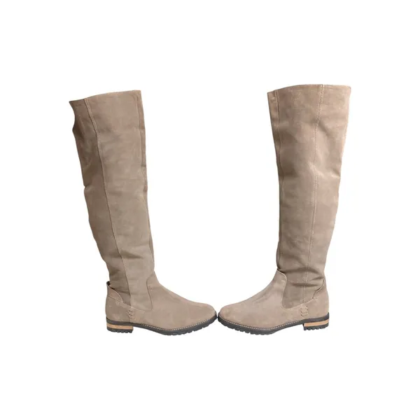 Fabianelli Premium Italian Suede Over-The-Knee Taupe Boots Women's Size 9/9.5 - Image 13