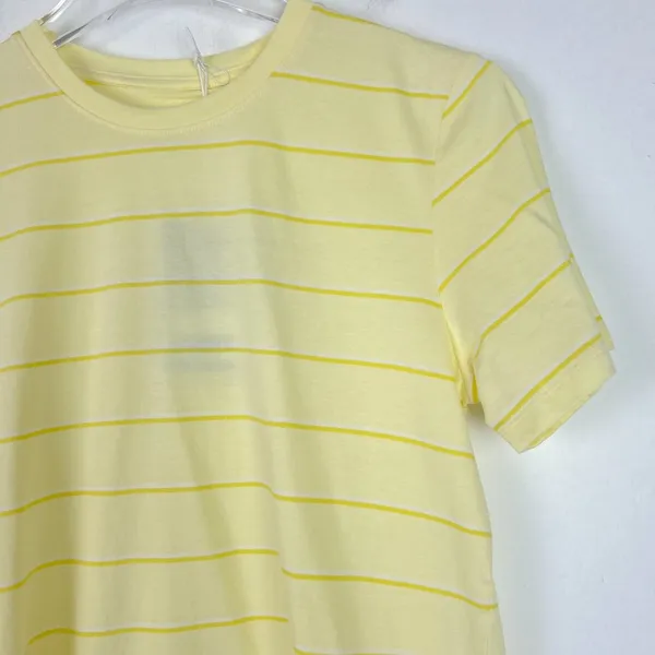 NWT Everlane The Organic Cotton Crew Yellow Stripe Size Small S NEW - Image 3