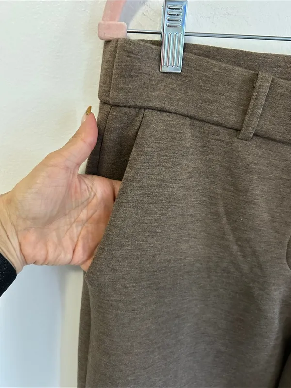 OGL Move Heather Brown Wide Leg Sweatpant Trousers - Image 7