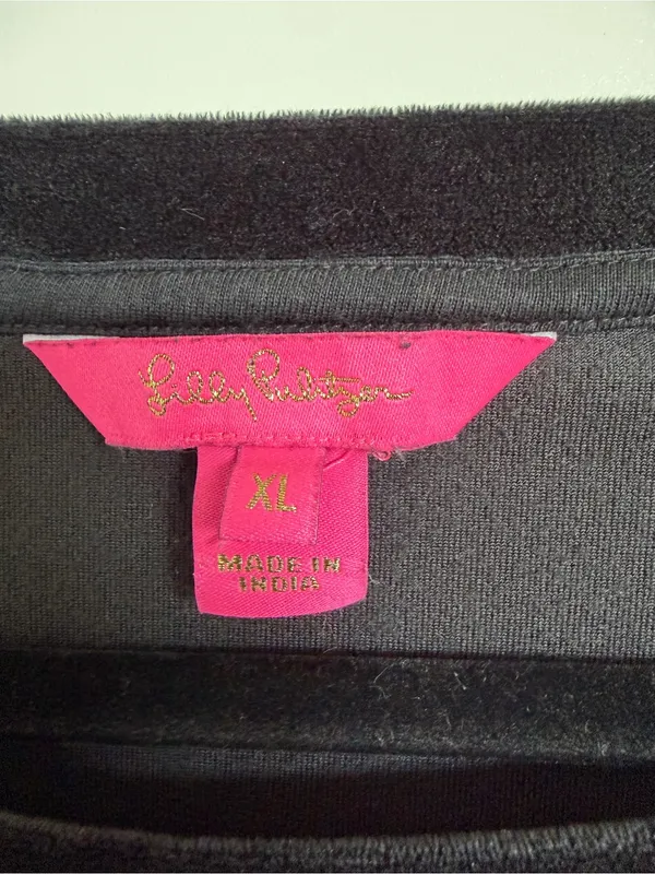 Lilly Pulitzer Rami Velour Sweatshirt XL - Image 6