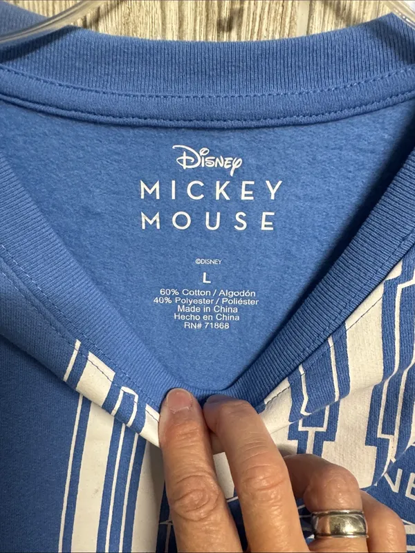 Disney Blue Mickey Graphic Pullover - Image 3