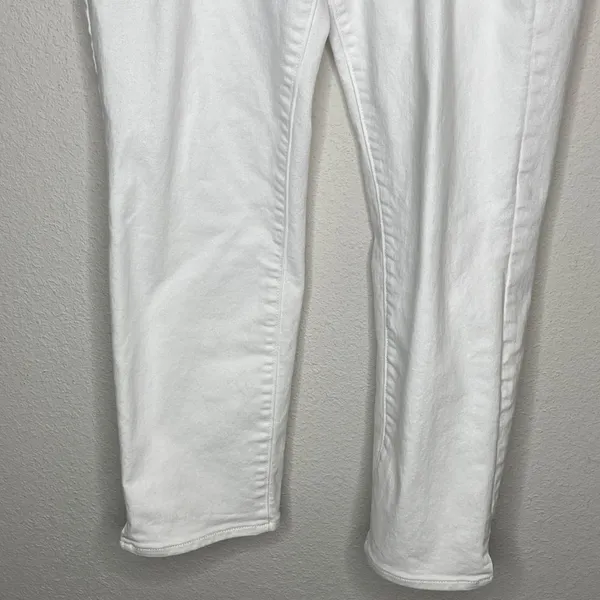 Old Navy Straight Mid Rise Jeans White‎ - Image 3