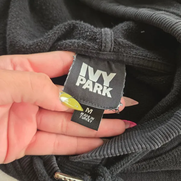 Ivy Park Black Women's Hoodie Size: M - Image 3