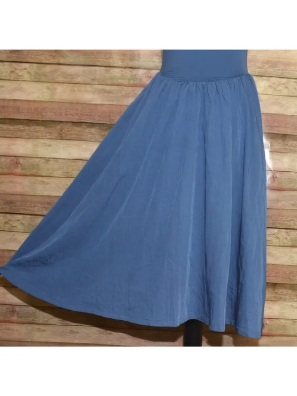 Chyrii Ladies S Blue Bustier Bodice Midi Summer Sun Dress Sleeveless Casual - Image 4