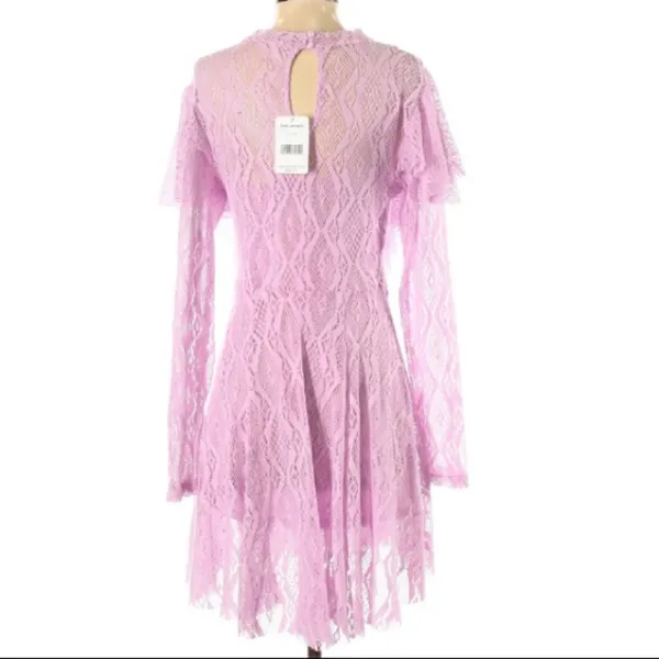 NWT Free people rock Candy lace ruffle‎ dress sz S - Image 5