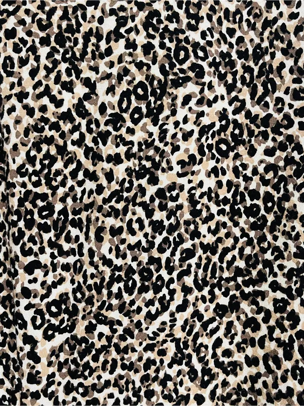 Old Navy Maternity Dress XL Animal Leopard Print Long Sleeve MIDI Nursing Flap - Image 11