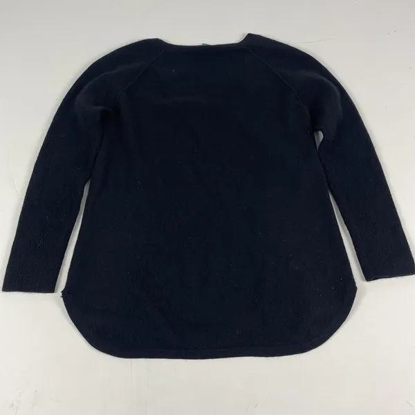 Griffen Cashmere Sweater Womens‎ Medium Black 100% Cashmere V Neck Knit Pullover - Image 6