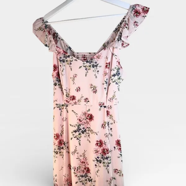 NWT Melrose & Market Light Link Floral Ruffle Midi Dress SMALL - Image 8