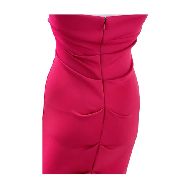 Xscape Fuschia Pink Strapless Ruched Mermaid Maxi Long‎ Gown XS5885C $258 Size 2 - Image 6
