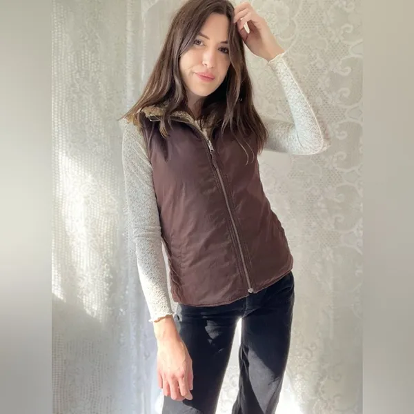 Gap Women's Brown Gilet - Image 8