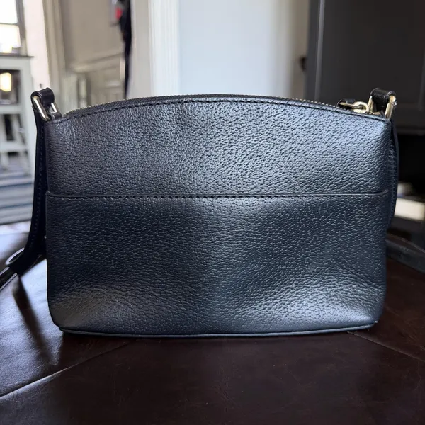 Kate Spade Crossbody Bag Womens Small Black Leather Zip Top Adjustable Strap - Image 7