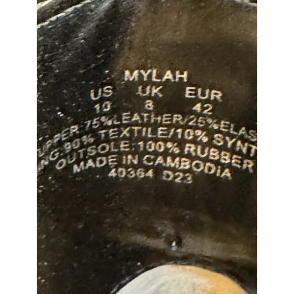 Lauren Ralph Lauren Mylah Tumbled Leather Bootie Black Size 10B - Image 9