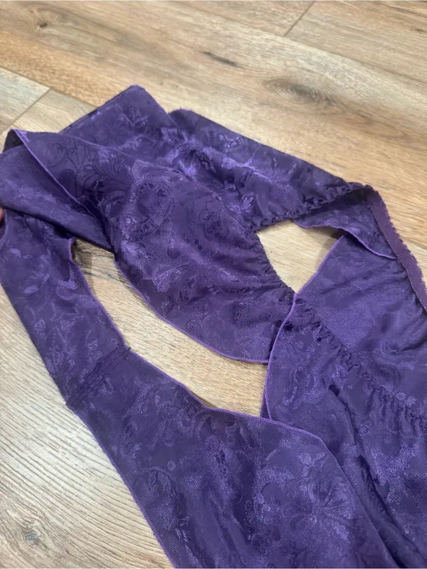 VICTORIA’S SECRET Vintage Chic 90s Gold Label Purple Sleep Shorts | Size Medium - Image 4
