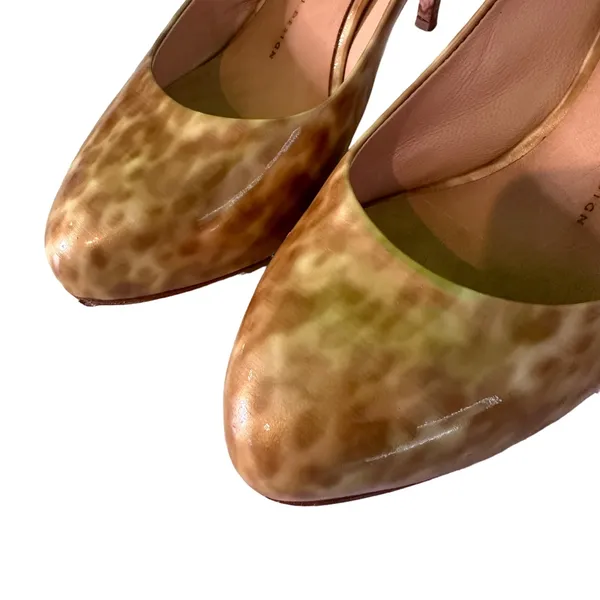 Giuseppe Zanotti Patent Leather Heels Animal Print Pumps Women's‎ Size 38 US 8 - Image 8